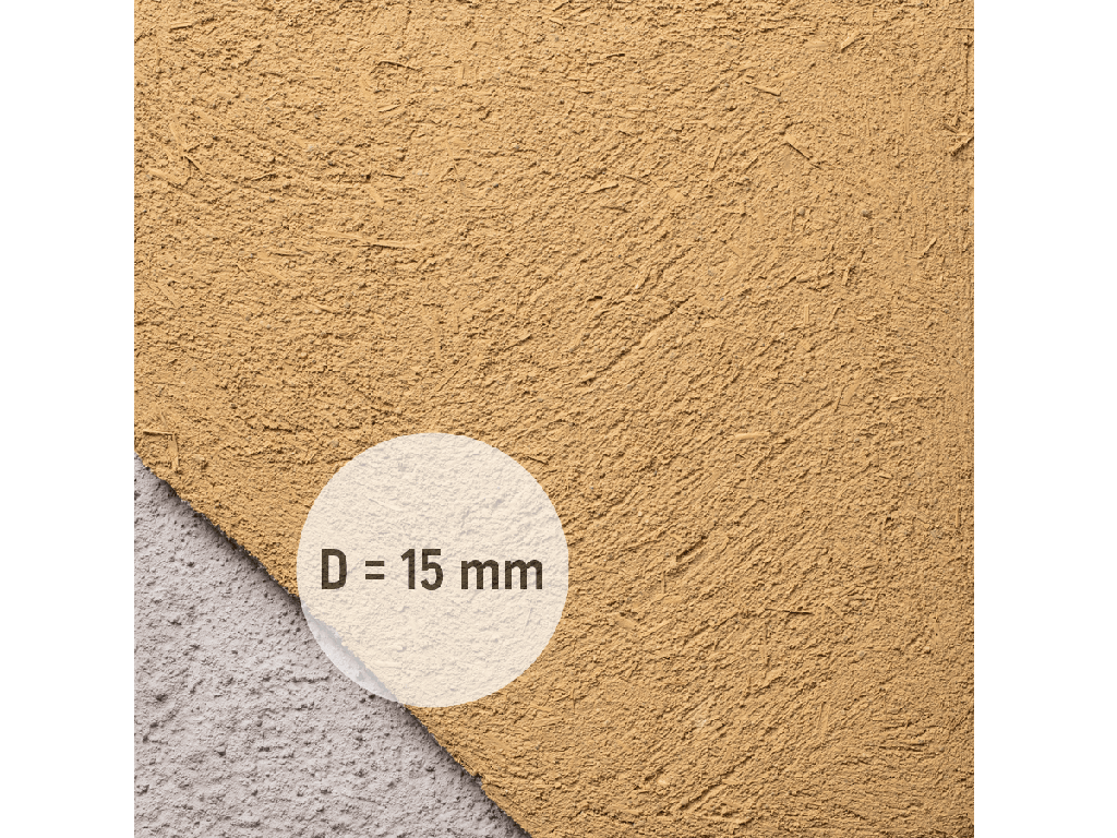 CLAYTEC - Enduit d’argile de base paillé-résultat