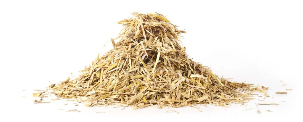 Bioblow est composé de paille fractionnée qui est soufflée dans des cavités dans les murs, les toits ou les planchers, et peut être utilisée comme isolation thermique, hygrothermique et acoustique. La durée de vie technique de la paille soufflée, dans les applications décrites, est de 75 ans. La valeur d'isolation de la paille soufflée (valeur Rd) de 1 m^2K/W est atteinte avec une épaisseur de 4,01 cm. La paille a, après soufflage, une densité d'environ 110 kg/m3. Cette densité est obtenue par la pression d'air lors du processus de soufflage. 