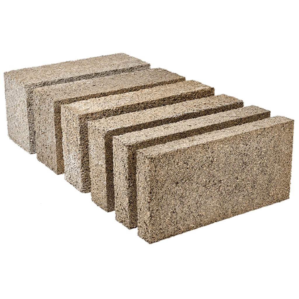 Les briques chaux-chanvre IsoHemp sont fabriquées à partir de chènevotte et d’un liant, la chaux. Ils conviennent à la réalisation d’enveloppes de bâtiments, de cloisons et de contre-cloisons. Les briques pleines existent en huit épaisseurs différentes. Elles sont posées en maçonnerie traditionnelle avec du mortier-colle. Le grand format et le faible poids permettent un travail rapide et efficace. Les murs peuvent être laissés apparents ou enduits avec des mortiers de chaux ou d’argile.