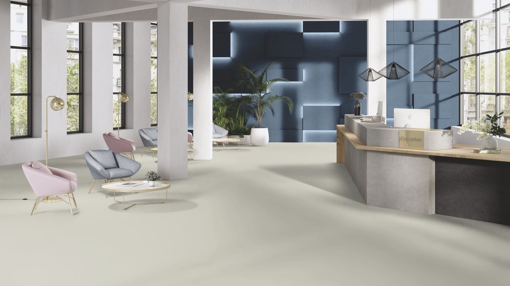 Geoflor Feag Uni Walton est une solution de revêtement de sol haute performance fabriquée à 98 % d’ingrédients naturels. Il est équipé d’un revêtement de sol compact en linoléum calandre, idéal pour les zones à fort trafic, offrant une excellente résistance à l’usure . Le revêtement de sol est conçu pour la santé, l’éducation et les bâtiments publics, et est traité avec Neocare™, qui offre une forte résistance aux rayures, des produits chimiques, et des taches, ne nécessitant aucun polissage à vie. Elle est également 100 % recyclable et contribue à une bonne qualité de l’air intérieur. 