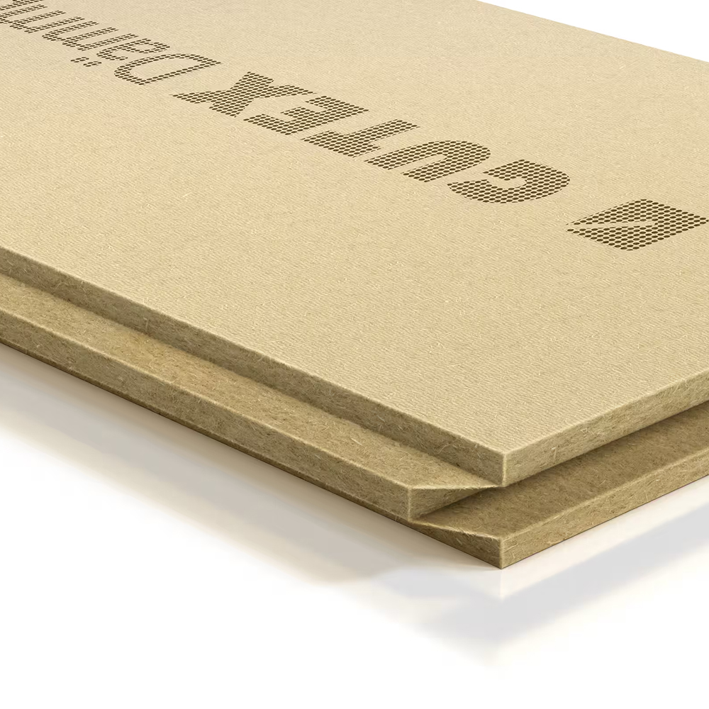 Le panneau isolant Gutex DW en bois 100% suisse est le panneau isolant léger idéal pour les façades ventilées et comme isolation sur chevrons ouverte à la diffusion. Avec des épaisseurs de 40 mm à 100 mm, il permet d'isoler efficacement le toit et la façade en une seule opération, ce qui permet de gagner du temps et de réduire les coûts. Le format de 2550 x 600 mm contribue également à une mise en œuvre rapide. De plus, le panneau isolant écologique DW convainc par ses excellentes propriétés d'isolation thermique grâce à sa faible conductivité thermique (λD 0,040 W/mK) et à son excellente capacité d'accumulation de chaleur.