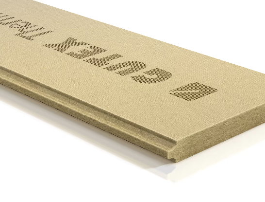 Thermosafe-nf de Gutex est la sous-couche idéale pour les planchers en bois ou les parquets: ce panneau d'isolation phonique optimise le confort de marche et assure une nette amélioration des bruits de pas. Grâce à l'excellente capacité d'accumulation de chaleur des fibres de bois, il constitue en outre une isolation thermique agréable qui augmente le confort d'habitation dans la pièce et réduit sensiblement le froid désagréable des pieds. La plinthe de pose relie solidement les panneaux d'isolation phonique Thermosafe-nf et sert à visser le plancher en bois de manière fiable.