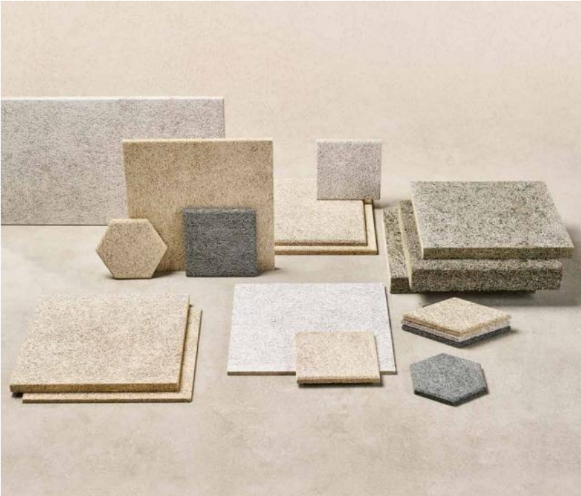 Le panneau acoustique CEWOOD est un matériau de finition intérieur composé de laine de bois liée par du ciment Portland blanc, de l'eau et des minéraux. Il combine des propriétés de correction acoustique (absorption du bruit), d'isolation thermique ainsi qu'une haute résistance au feu. Ce produit est destiné au revêtement des plafonds et des murs intérieurs, aussi bien dans les bâtiments publics (écoles, bureaux, salles de sport) que résidentiels, y compris dans les locaux à forte humidité. Il permet de réduire les nuisances sonores et d'améliorer le confort acoustique tout en offrant une inertie thermique et une grande durabilité sans nécessiter de maintenance.  