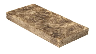 Panneau isolant en laine minérale, fabriqué avec le procédé Technologie ECOSE®, un liant sans formaldéhyde à base de matières premières organiques et naturelles, incombustible, isolant thermique et phonique, à haute absorption acoustique, dimensionnellement stable, résistant au vieillissement, hydrofuge.