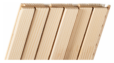 Ces rainures sont la solution idéale pour les besoins standard d'absorption. Grâce à l'intéressante optique 3D, votre mur ou votre plafond devient un accroche-regard. Grâce à la connexion précise rainure et languette, les planches offrent une surface attrayante avec un aspect sans joint, car le joint de connexion correspond aux dimensions des rainures. Les planches permettent un assemblage simple et flexible. Elles peuvent être installées en les agrafant sur une latte en bois.