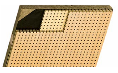 Panneaux acoustiques dans leur forme conventionnelle dans tous les matériaux et surfaces. Bords sans perforation et perforations interrompues pour des découpes de votre choix. Les panneaux sont utilisés pour des plafonds et des murs amovibles ou fixes avec des joints visibles. Les panneaux peuvent être fournis avec différents types de bords et conviennent également pour les façades d'armoires et les séparations de pièces. 