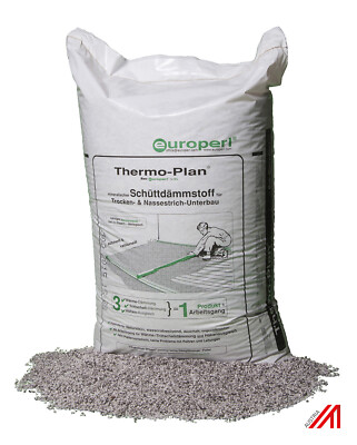 
Thermo-Plan® est un isolant minéral en vrac hautement résistant, doté d’un enrobage en résine naturelle, destiné aux couches de remblayage porteuses sous tous les types de chapes sèches telles que Thermo GE, les panneaux de plâtre armés de fibres, les panneaux OSB, les éléments en bois, les panneaux de particules, etc. 